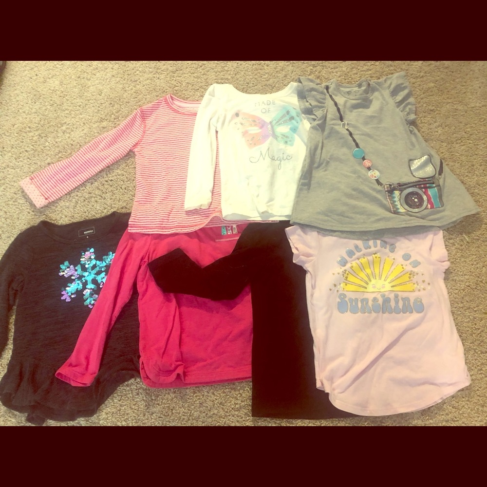 Lot of little girls shirts